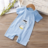 Short-Sleeve Cotton Baby Romper