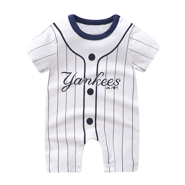Short-Sleeve Cotton Baby Romper