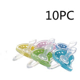 لهاية سيليكون للطفل بمقبض مزخرف